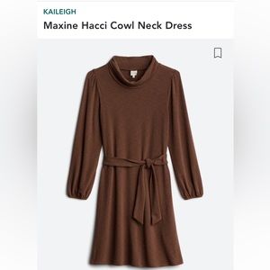 NWT-Kailiegh Maxine Hacci cowl neck dress size small